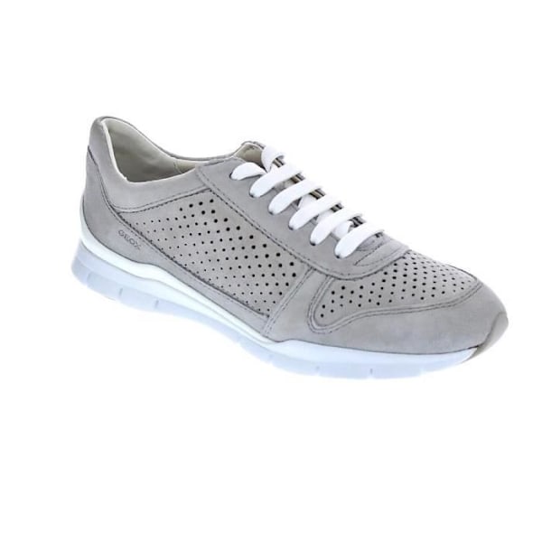 Låga sneakers - Geox Sukie - Dam - Grå - GEOX - Spetsar - Textil - Platt - 36