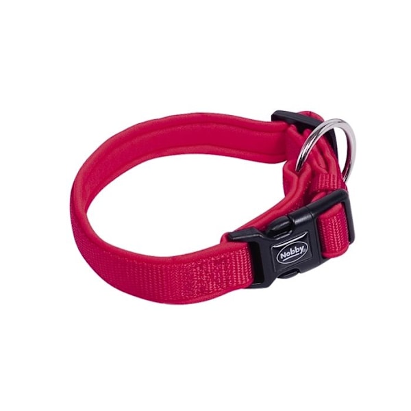 Halsband för hund - Nobby Pet - Classic Preno - Neopren - Röd - Storlek XS röd/röd