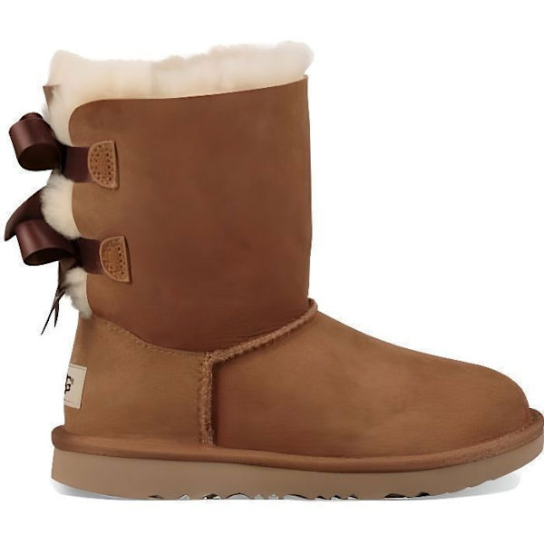 Stövlar - Ugg - Bailey Bow II - Mocka-Nubuck Brun - Sidenknoppar - Lätt Sula kastanj 31