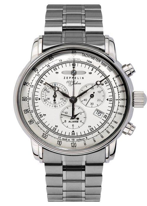 Klocka - Man - 7680MB-1 - Rostfritt stål - Chronograf - 5 bar Grå