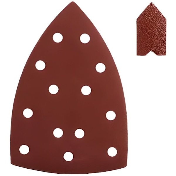 RYOBI - Sortiment av 20 slipmedel för EPS80RS / R12PSL13S / RPS100 / RPS80 / RPS70 slipmaskiner (10 trianglar + 10 fingrar) - SPS20A kastanj