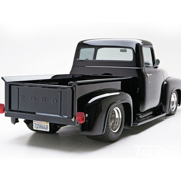 Modellbil: Ford FD-100 Pickup aluminium, mattsvart, matt mörkgrå,