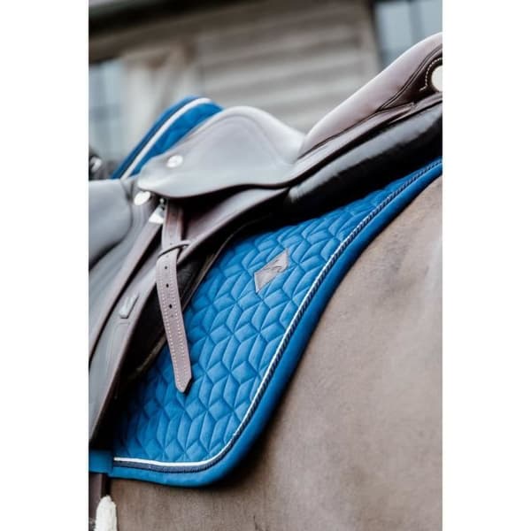 Kentucky Basic Velvet Sadel Pad - Marinblå - Cob