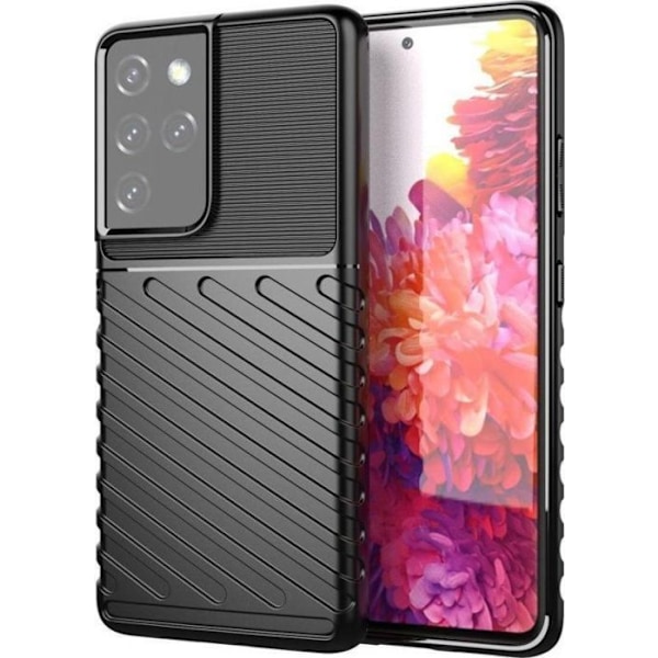 Hurtel Thunder Case robust flexibel för Samsung Galaxy S22 Ultra svart