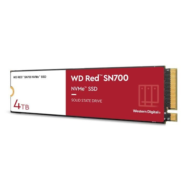 NVMe™ SSD för NAS - WD Red™ SN700 NVMe™ SSD, 4TB - (WDBBDY0040BRD-WRSN)