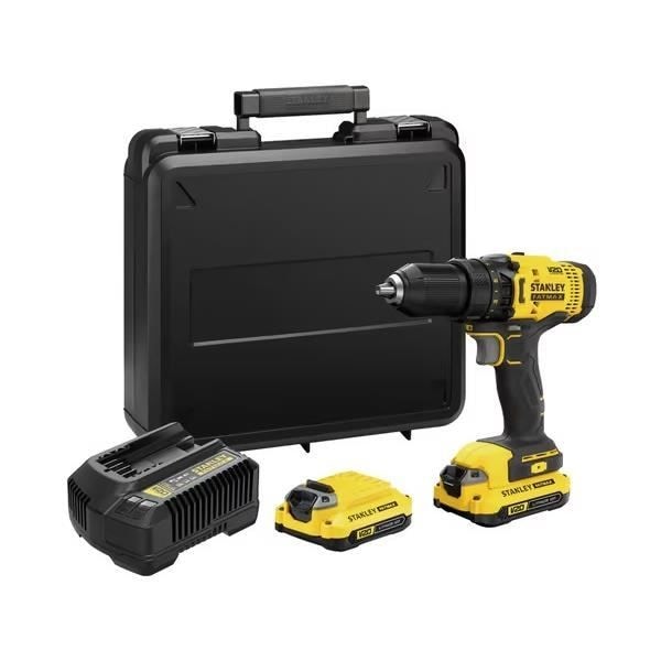 18 V borrskruvmejsel + 2 st 1,5 AH batterier - Stanley