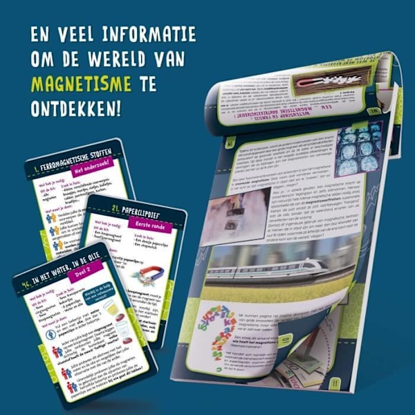 50 experimenter i magnetism - Vetenskapskit - JAG ÄR EN GENIUS Flerfärgad