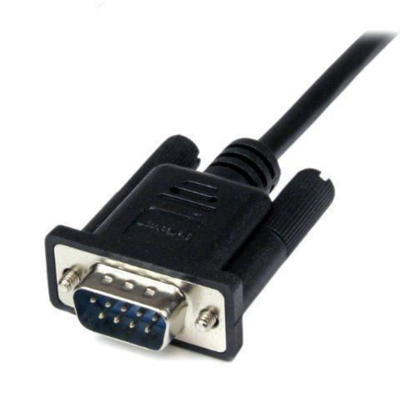 StarTech SCNM9FM1MBK Null Modem-kabel Kryssad Seriell 1 m Svart - 0065030850513