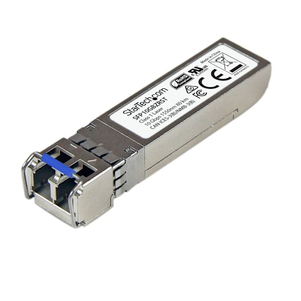 1000Base-ZR SFP-modul - STARTECH - Single-mode LC 1550 nm 80 km - 10 Gigabit