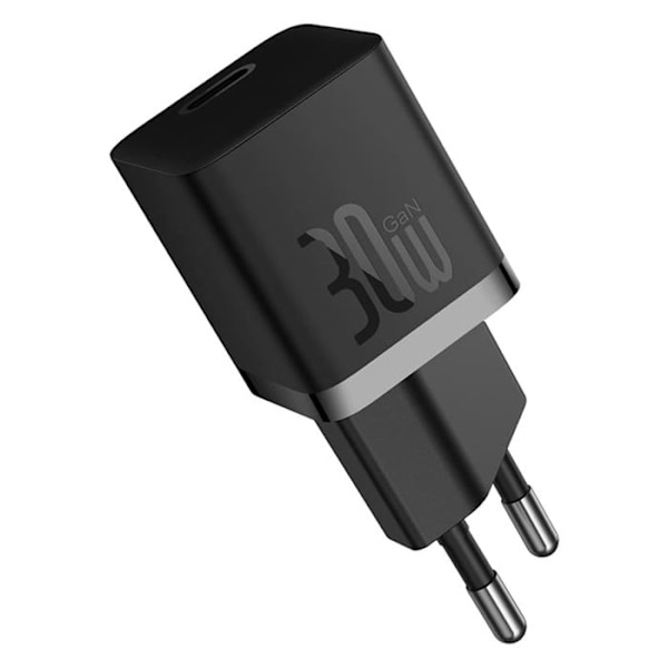 Snabbladdare - Baseus - CCGN070401 - 30W - Typ-C - Svart Svart
