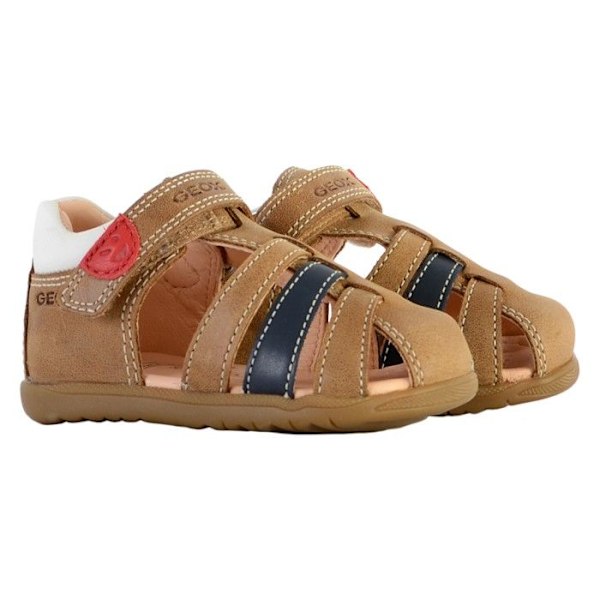 Sandaler första steg - Geox - Macchia B254VA - Karamellskinn - Kardborreband - Bekväm Kola 21