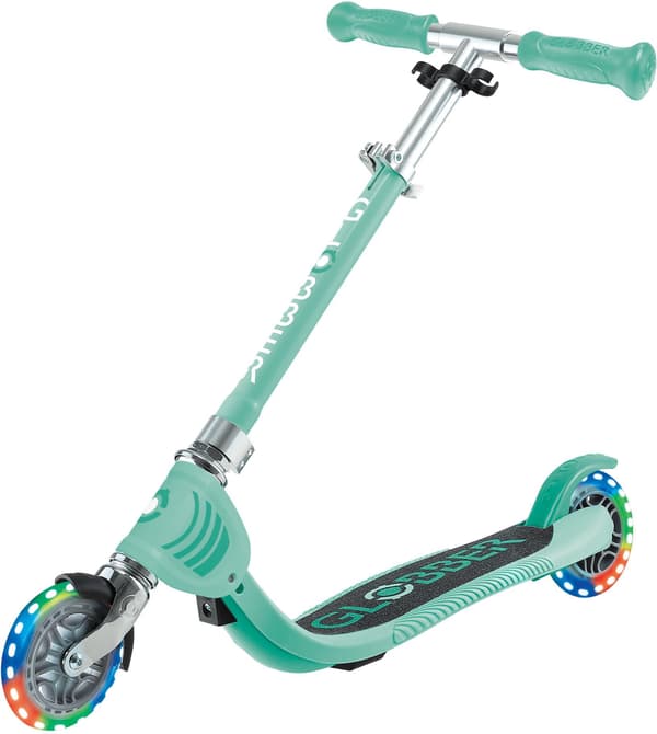 Tvåhjulig sparkcykel - GLOBBER - FLOW FOLDABLE JUNIOR LIGHT - Mint MINTPASTELL