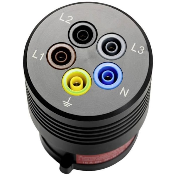 CEE 16 A 5-polig hanmätadapter - 4 mm hona svart - BENNING TA 7-16