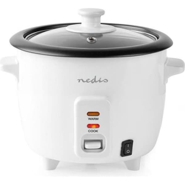Nedis riskokare 300 W 0,6 L Vit