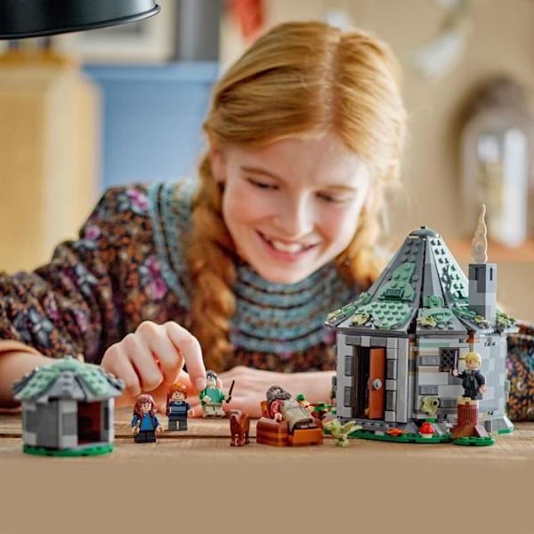 LEGO Harry Potter 76428 Hagrids stuga: ett oväntat besök, fantasileksak kastanj