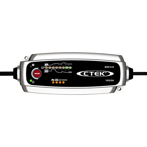 Batteriladdare - CTEK - MXS5.0T - 12V - 0,8-5 A - IP65 vattentät