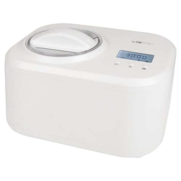 Glassmaskin - CLATRONIC - ICM3799 - 1L - 100W - LCD-skärm - Digital timer Vit