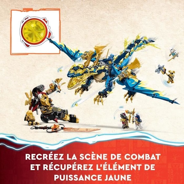 LEGO® NINJAGO 71796 Elemental Dragon vs. Empress Mech, stor leksak Flerfärgad