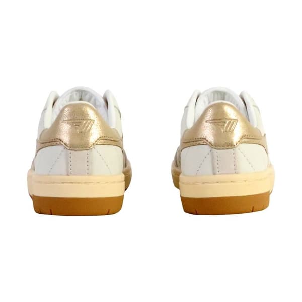 Basket Cuir Gola Falcon Mirror - Vit/Guld Vitt/guld 38