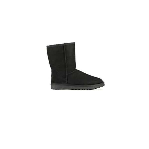Stövlar - UGG - Classic Short II - Läder - Platt - Hög - Fläck- och vattentålig Svart 36