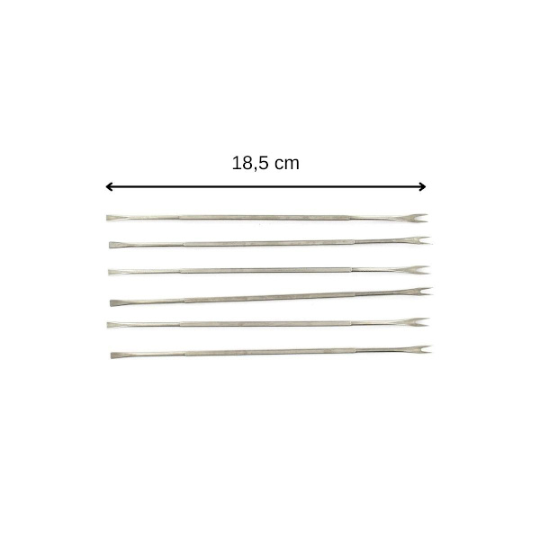 Krabbgaflar - Fackelmann - Set om 6 - Rostfritt stål - 18,5 cm - Diskmaskin säkert Rostfritt stål