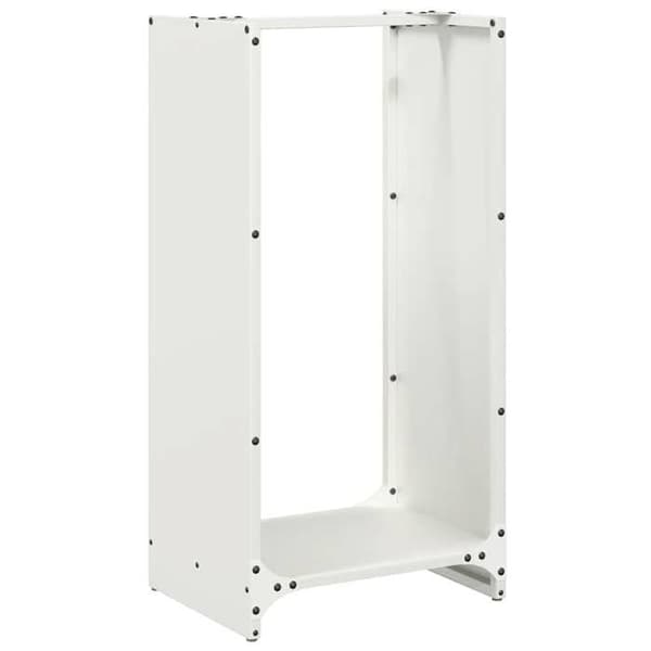 vidaXL Vedställ av trä vit 40x30x80 cm 864232