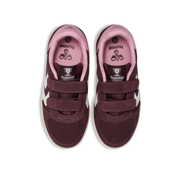 Barnskor Hummel Victory Suede Ii - vinröd vingårdsvin 33