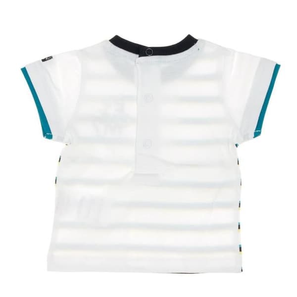 Vit Randig T-shirt Kille EOM Ezafio Vit 12 månader