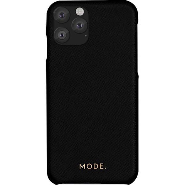 London Mode hårt fodral i svart läder för iPhone 11 Pro Max