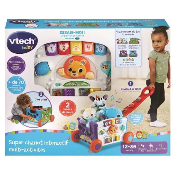 VTECH SUPER INTERAKTIV MULTIAKTIVITETSVAGN