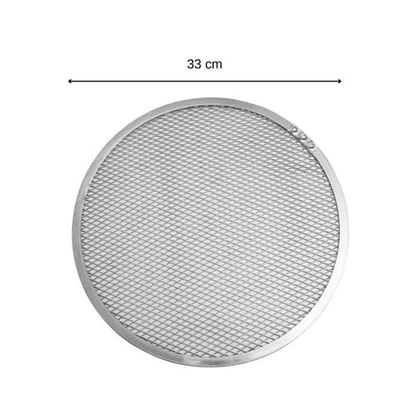Fryspizza plåt perforerad i aluminium 33 cm FM Professional Grå