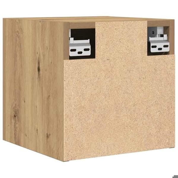 vidaXL Väggmonterad TV-möbel i hantverksmässig ek 30,5x30x30 cm 856414