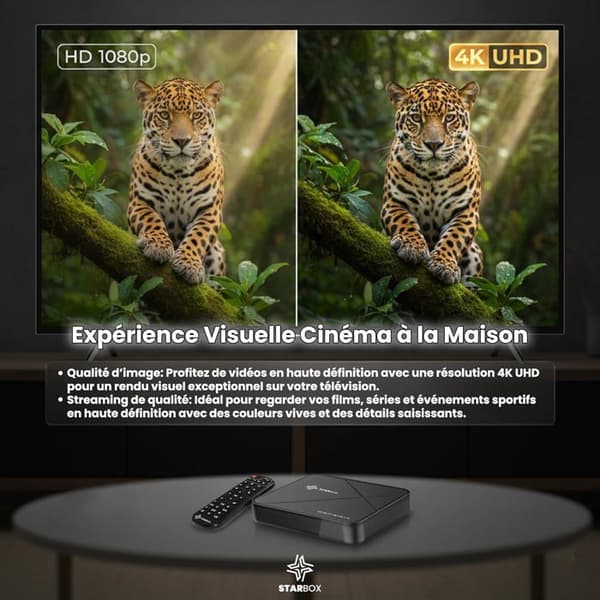 STAR BOX One Premium – Android Box TV, Amlogic S905Y5, Android 14.0, 2GB/16GB, WiFi 6, Quad Core Arm Cortex A55