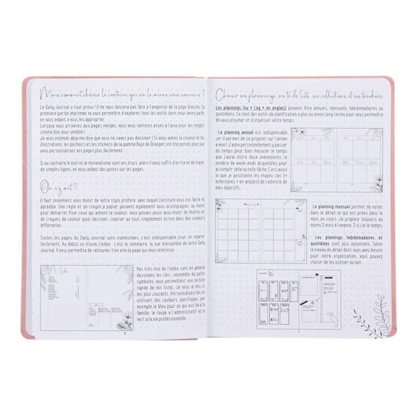 Carnet A5 - Draeger Paris - Elastisk Stängning - FSC® Papper - Förifyllda Sidor - Rosa Rosa