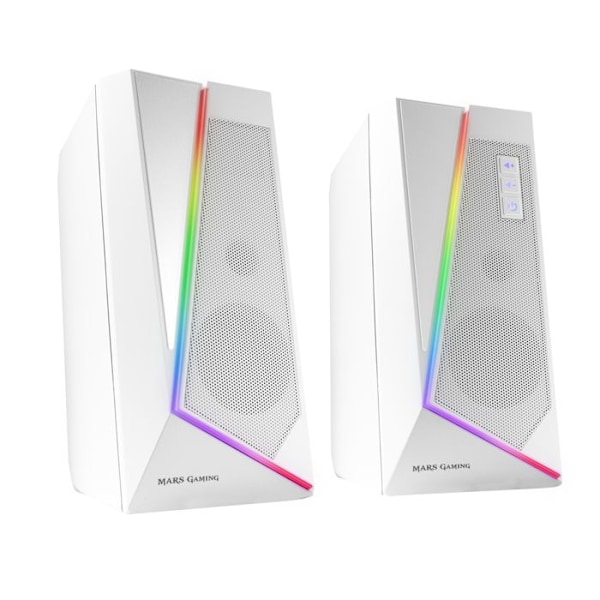 RGB-högtalare - Mars Gaming - MS7 - Bluetooth 5.0 - Jack 3.5 - DSP-ljud 20W Vit