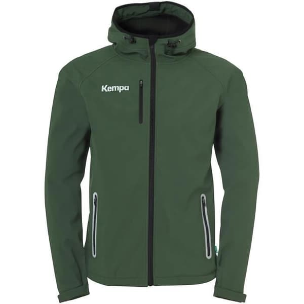 Kempa barnjacka i softshell - mörk oliv mörk oliv 8-10 år gammal