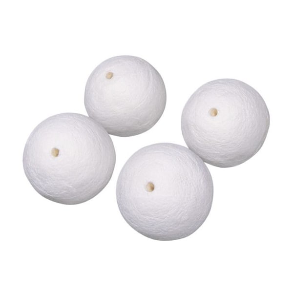 Perle i vaddkula Vit Ø 50 mm 4 stycken