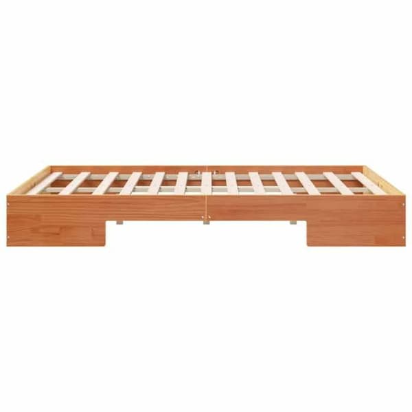 vidaXL Sängram Brun 140 x 190 cm 873036