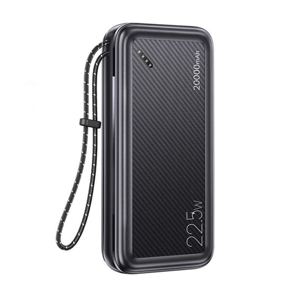 Extern batteri 20 000 mAh, 3xTyp-C, Micro-USB, 2xUSB - Usams (US-CD168) - Svart