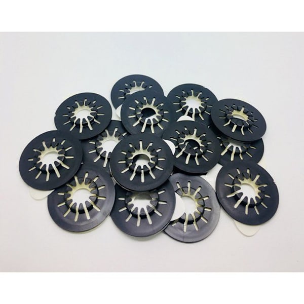 Dragontrading - DT-BCDH - 100 Svart självhäftande Spider Hubs CD/DVD (Rosetter) - av Dragon Trading