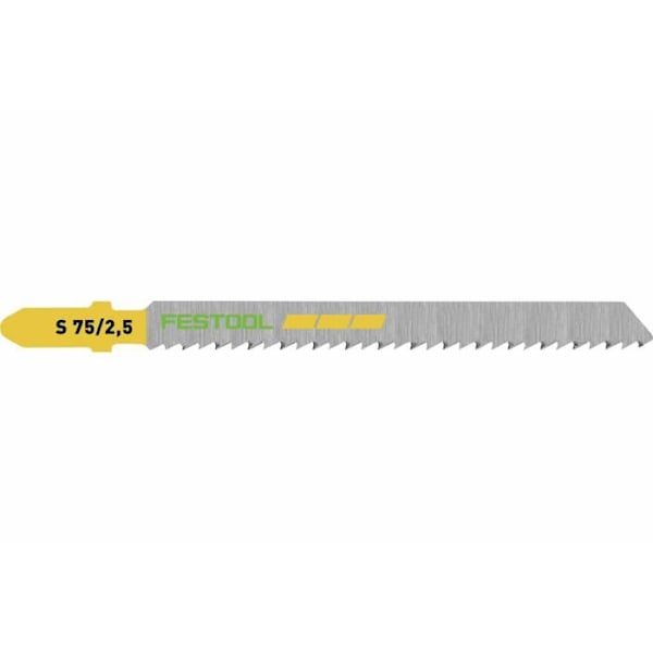 Sågblad - FESTOOL - S 75/2,5/5 - HCS-stål - 5-pack - Precision skärningar