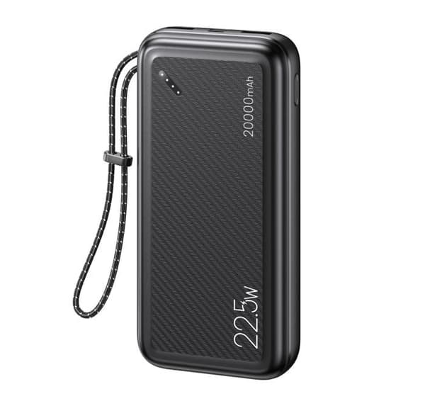 Extern batteri 20 000 mAh, 3xTyp-C, Micro-USB, 2xUSB - Usams (US-CD168) - Svart