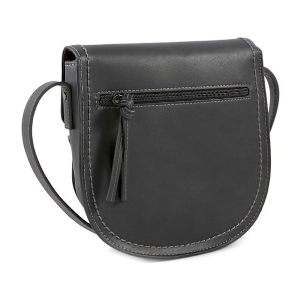Axelväska med band - TOM TAILOR - Lotta Flap Bag M - Svart - 100% polyuretan - 21x20x7 cm svart