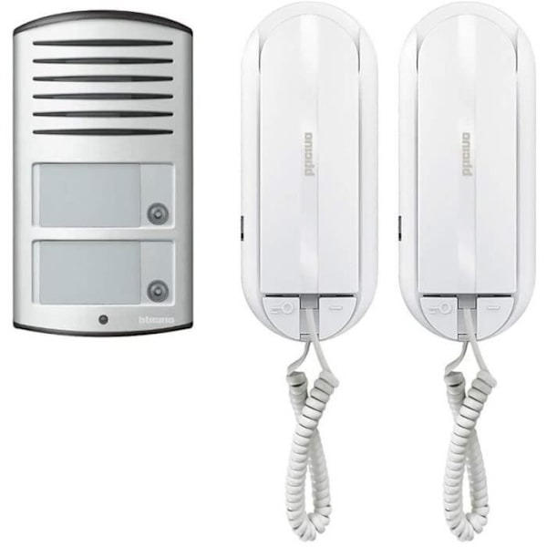 Intercom - BTicino - 366821 - 2 ledningar - Väggmonterad - Med avtryckarplatta