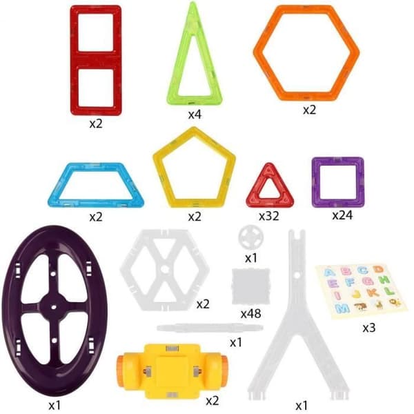 Northio, Magnetiska byggleksaker - 124 delar