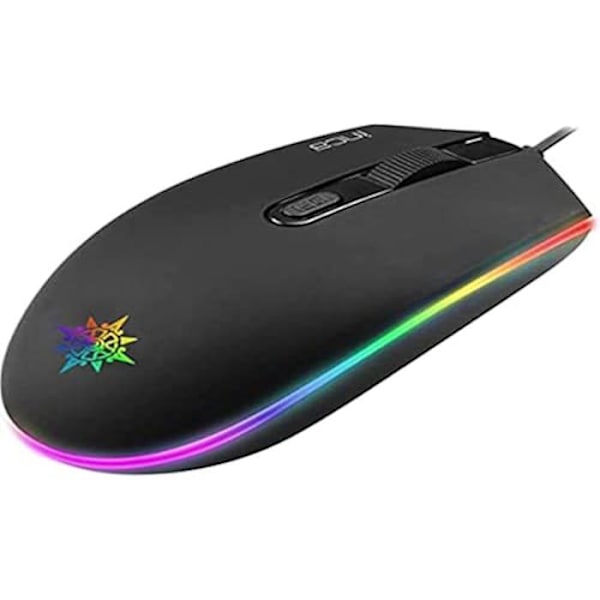 Spelmus - INCA - IMG-GT13 Pro - 1200 DPI - RGB LED - 4 Knappar svart