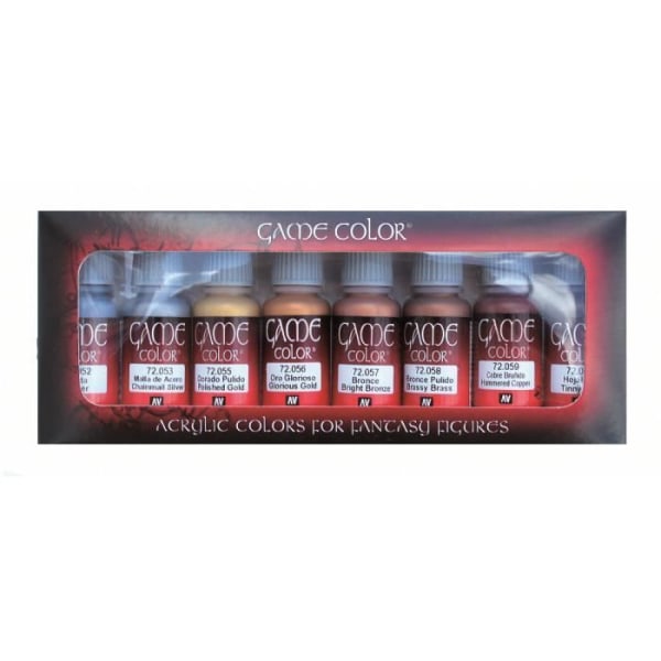 VAL72303 - Game Color Set - Metallic Colors - Plast Modeling Paints