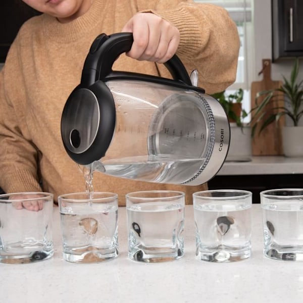 COSORI Elektrisk Kanna Kettle Chef Edition 1,7L - Glas Glas
