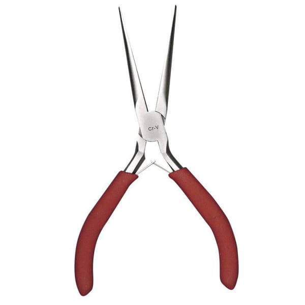 Spetsig platt smycketång, lång, 15 cm, 1 st