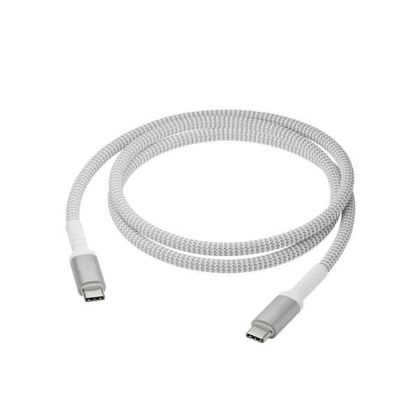 USB-C-kabel - DBRAMANTE1928 - rechrgPro-BRDCable - 1,2 m - 100W - Vit